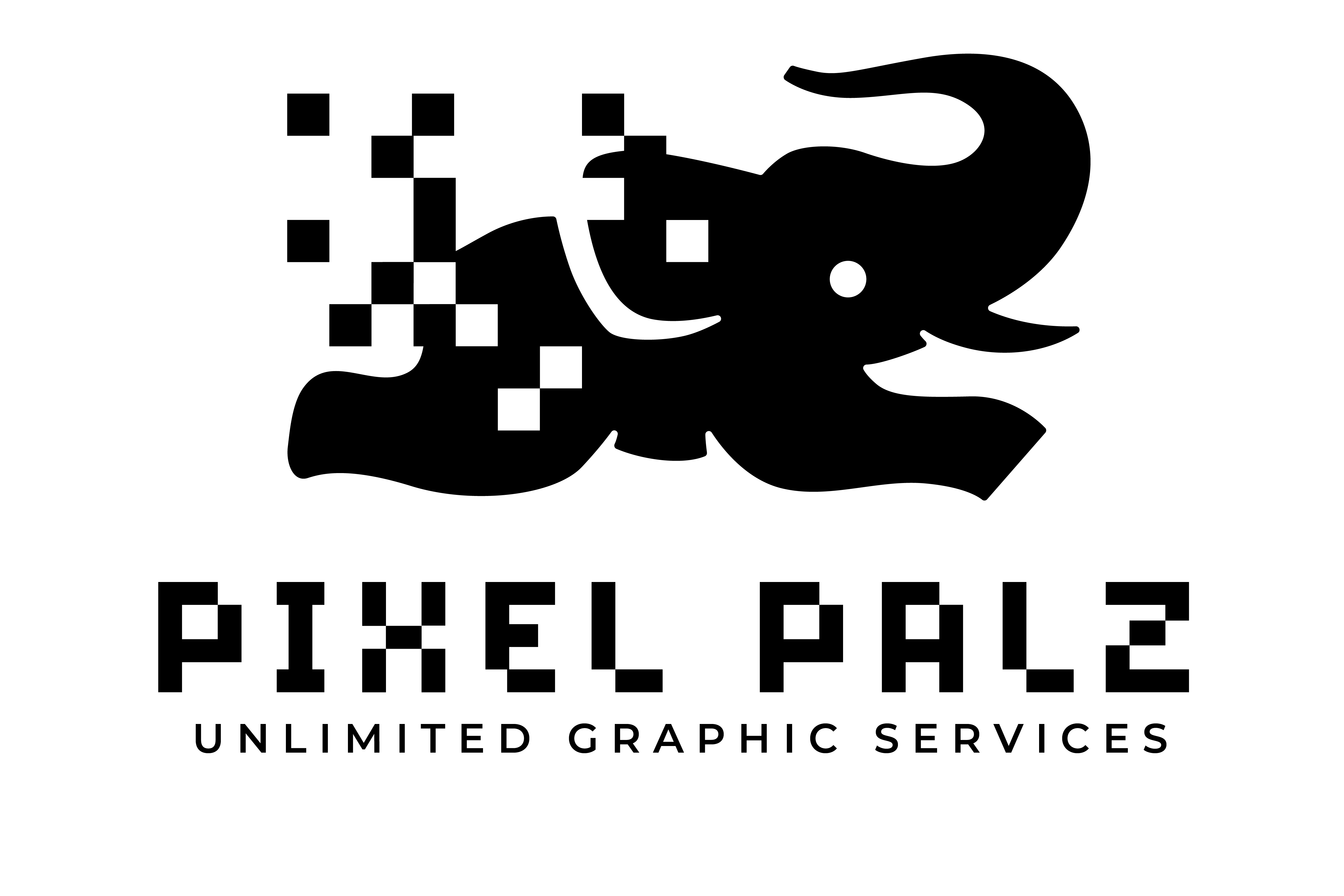 Pixel Palz logo - black